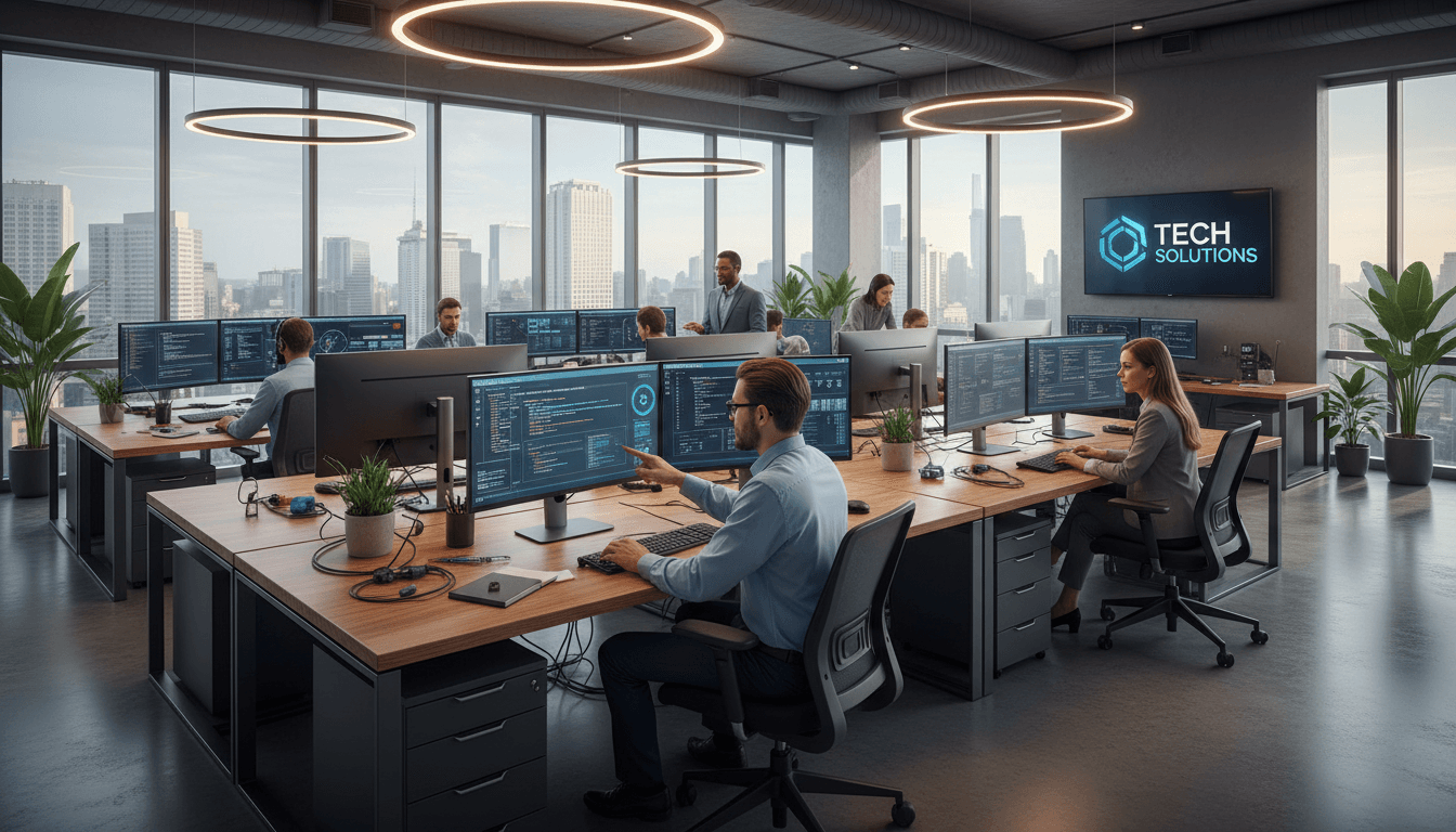 support team working remotely