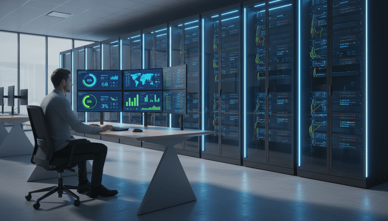 engineer monitoring server dashboard